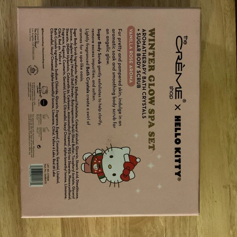 The Crème Shop, Hello Kitty, Winter Glow Spa Set, Bath Crystals & Body‎ Scrub
